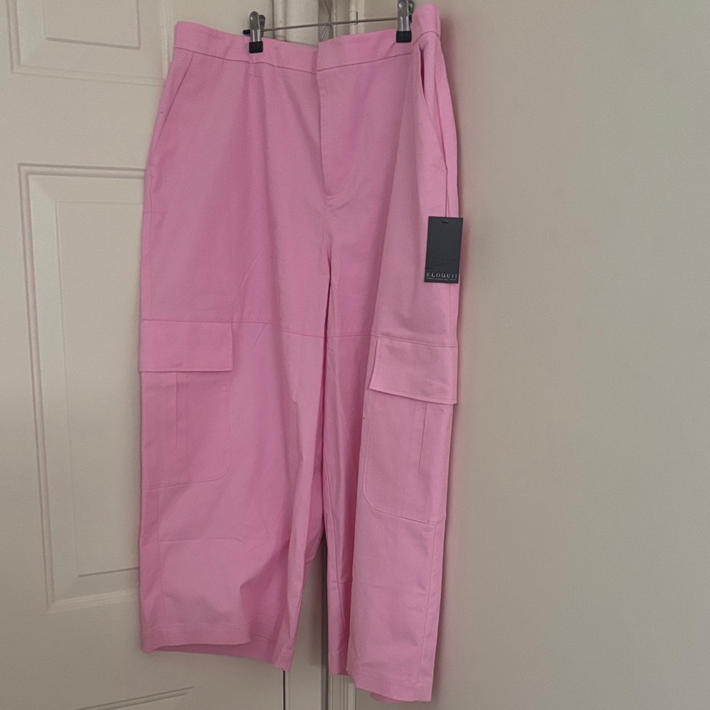 Eloquii Pink Wide Leg Women's Pants